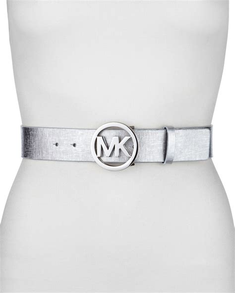 michael kors silver belt|Michael Kors belt on sale.